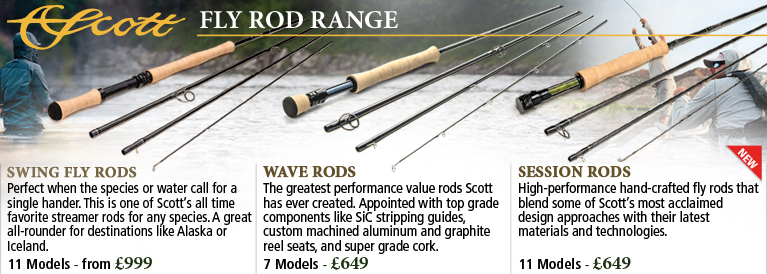 Scott Swing, Wave and Session Fly Rods