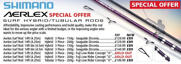 Shimano Aerlex Hybrid / Tubular Surf Rods