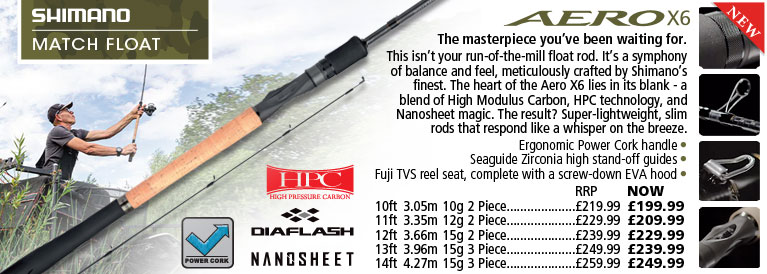 Shimano Aero X6 Match Float Rods