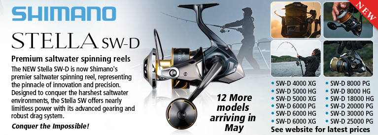 Shimano Stella SW-D Premium Saltwater Spinning Reels