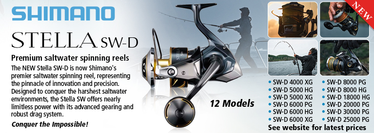 Shimano Stella SW-D Premium Saltwater Spinning Reels