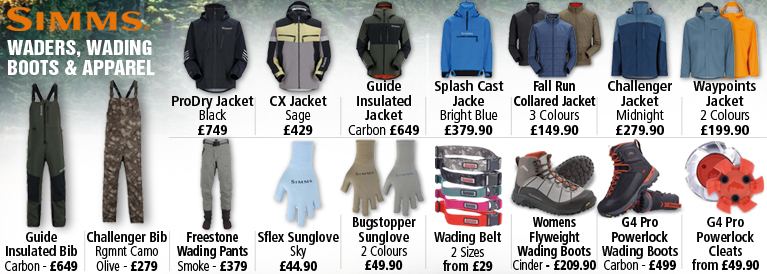 Simms New Waders, Wading Boots and Apparel for 2023