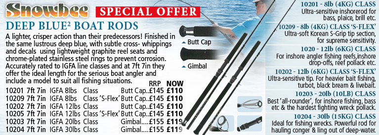 Snowbee Deep Blue2 Boat Rods