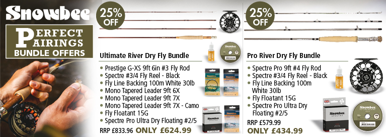 Snowbee Ultimate River Dry Fly Bundle and Pro River Dry Fly Bundle