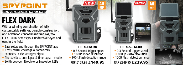 Spypoint Flex Dark and Flex S Dark Trail / Surveillance Cameras