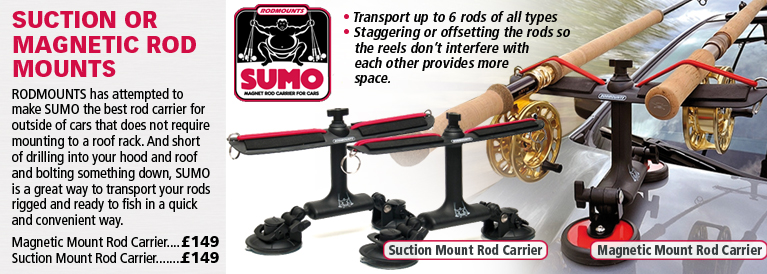 Sumo Magnetic Mount Rod Carrier and Sumo Suction Mount Rod Carrier