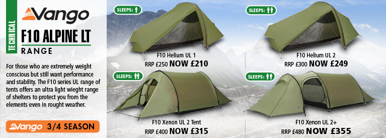 Vango F10 Alpine LT Range