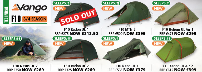 Vango F10 Tent Collection