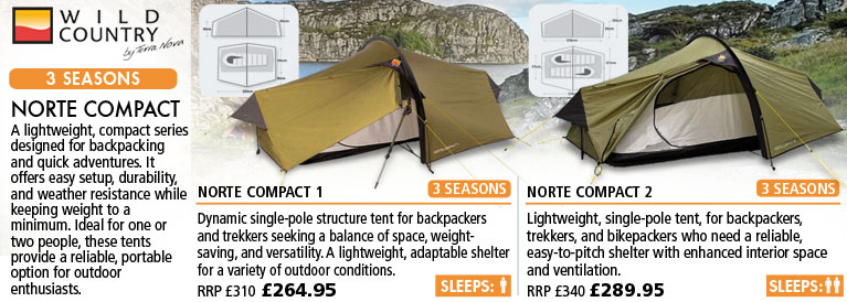 Wild Country Norte Compact Tent Series