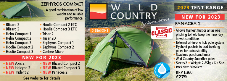 Wild Country Tent Range for 2017