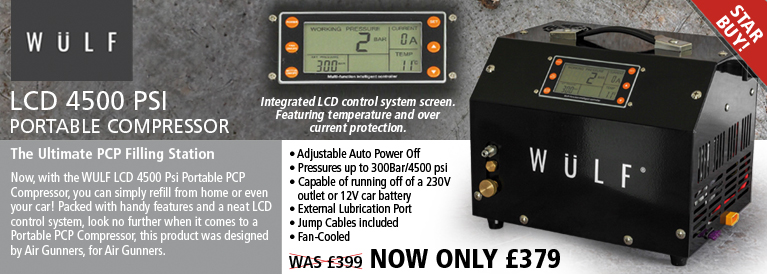 Wulf LCD 4500 PSI Portable Compressor