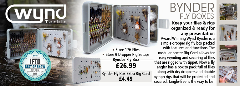 Wynd Tackle Bynder Fly Box and Bynder Fly Box Extra Rig Card