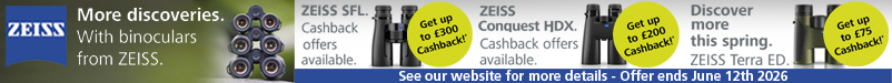 Zeiss Binocular Cash Back Offer SFL, Conquest HDX and Terra ED Binoculars