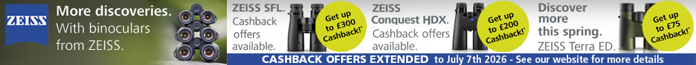 Zeiss Binocular Cash Back Offer SFL, Conquest HDX and Terra ED Binoculars