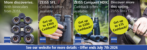 Zeiss Binocular Cash Back Offer SFL, Conquest HDX and Terra ED Binoculars
