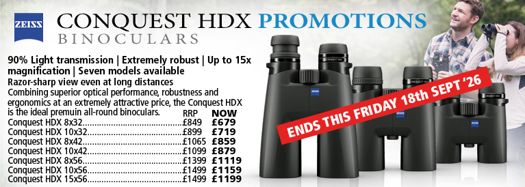 Zeiss Conquest HDX Binoculars Promotions Birding