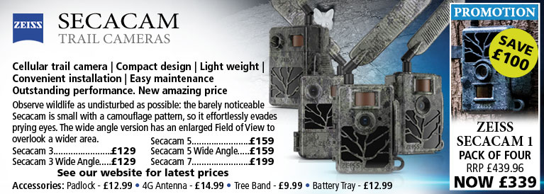Zeiss Secacam Trail Cameras with Secacam Pack of Four Offer