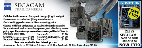 Zeiss Secacam Trail Cameras with Secacam Pack of Four Offer