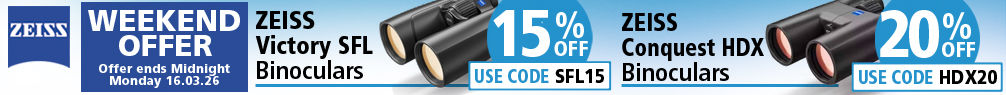 Zeiss SFL and HDX Binoculars Weekend Offers