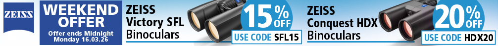 Zeiss SFL and HDX Binoculars Weekend Offers