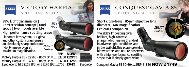 Zeiss Victory Harpia 85 and Victory Harpia 95 Spotting Scopes