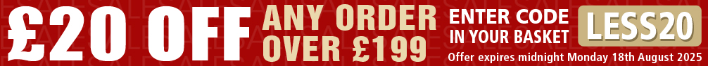 Get 20 Pounds OFF Any Order Over £199 Enter Less 20 In Your Basket