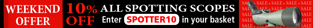 Weekend Offer 10 percent Off Spotting Scopes