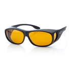 Image of A. Jensen Sonic Top Wraparound Polarised Sunglasses - Yellow