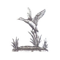 Image of A R Brown Duck Pewter Sculpture