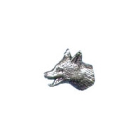 Image of A R Brown Fox Pewter Pin Badge