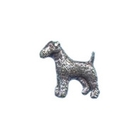 Image of A R Brown Fox Terrier Pewter Pin Badge