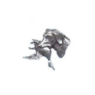 Image of A R Brown Labrador with Duck Pewter Pin Badge