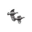 Image of A R Brown Partridge Pewter Pin Badge