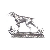 Image of A R Brown Pointer Pewter Sculpture