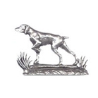 Image of A R Brown Pointer Pewter Sculpture