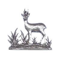 Image of A R Brown Roebuck Pewter Sculpture