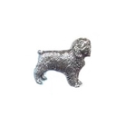 Image of A R Brown Spaniel Pewter Pin Badge
