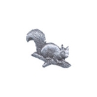 Image of A R Brown Squirrel Head Pewter Pin Badge