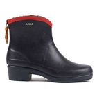 Image of Aigle Miss Juliette Bottillon Fur Ankle Boots (Women's) - Marine/Rouge