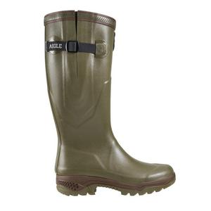 Image of Aigle Parcours 2 ISO Wellington Boots (Unisex) - Khaki (Green)