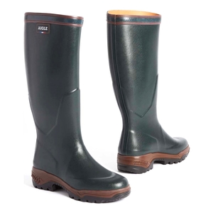 Image of Aigle Parcours 2 Wellington Boots (Unisex) - Bronze (Dark Green)