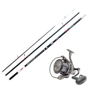 Image of Akios 3 Piece Hellrazor 420 SS Continental Rod - 4.2m 14ft 112-225g (4-8oz) with Utopia CX8 Reel