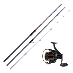 Image of Akios 3 Piece Krave KX420 Beach/Estuary Rod - 14ft / 4.2m - 100-168g (3.5-6oz) with Krave KX8 Reel