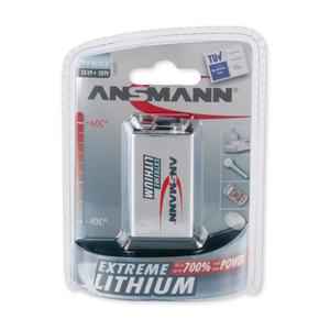 Image of Ansmann 9V Block - Extremme Lithium Non Rechargable Batteries