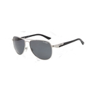 Image of Arnette One Time Sunglasses - Silver With Black Temple / Grey