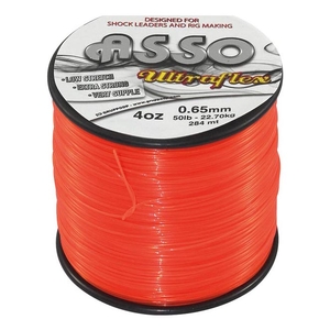 Image of Asso Ultraflex Leader - 4oz Spool - Orange