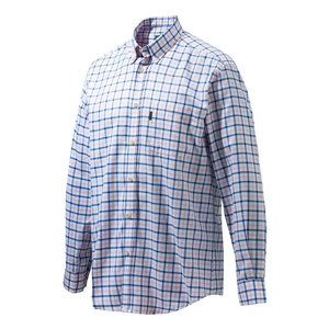 Image of Beretta Classic Shirt - White/Blue Navy Check