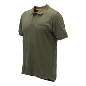 Image of Beretta Corporate Striped Polo Shirt - Green