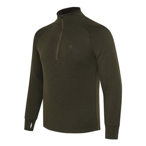 Image of Beretta Glider Merino Half Zip Sweater - Green Moss