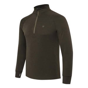 Image of Beretta Glider Merino Half Zip Sweater - Brown Bark